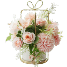 爱已装糖 仿真花假花摆件塑料花陶瓷花瓶套装客厅电视柜装饰餐桌花 玫瑰粉64元 (券后省5)