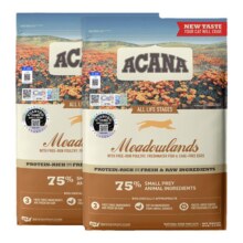 预售、88VIP：ACANA 爱肯拿 鸡肉成幼猫牧场盛宴猫粮 4.5KG*2新客低至517.15元（需140元定金，需领券）
