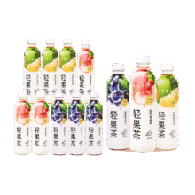 88VIP：喜茶 低糖轻果茶饮料混合口味 450ml*12瓶 +凑单26.16元+4.98元淘金币，返卡3元后