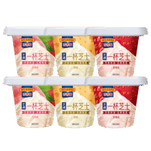 百吉福（MILKANA） 一杯芝士即食奶酪杯 法式甜品混合口味6杯(原味/草莓/白桃) 420g37.9元 (月销6000+)