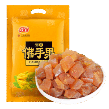 佳宝 广东老字号佛手柑清凉水果干经典休闲零食 候宝候爽佛手果500g26.9元 (券后省20)