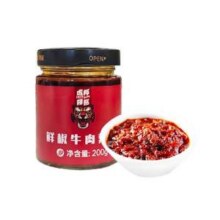 山东特产 虎邦 鲜椒牛肉辣酱200g新低3.5元包邮