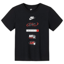 NIKE 耐克男童短袖T恤2025夏季轻薄柔软撞色logo儿童抗皱上衣67.79元（需领券）