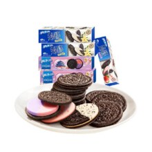 再降价：OREO 奥利奥 薄脆饼干香草草莓蓝莓树莓味95gx5盒11.01元+189淘金币（需领券）