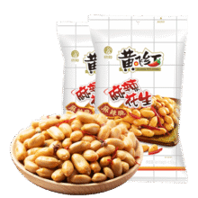 黄飞红（HUANGFEIHONG）麻辣花生410g*2袋 下酒菜休闲网红零食小吃花生仁 坚果炒货49元 (券后省20,月销4000+)
