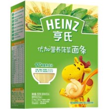 亨氏宝宝面条婴儿童优加营养菠菜面辅食小麦无盐 细短直面39.8元