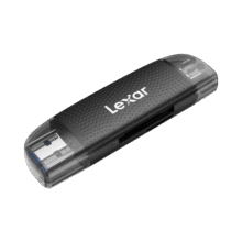 雷克沙（Lexar）USB3.2读卡器 TF/SD二合一 USB/Type-C双口 无人机相机监控读卡器 支持苹果16安卓手机电脑39.9元 (月销5000+)