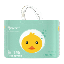 柔丫芯飞扬拉拉裤XXL40片(15KG以上)干爽轻薄透气轻盈松软超薄尿不湿62元