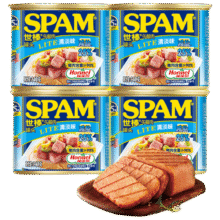 世棒 SPAM 午餐肉罐头清淡340g*4 *3件106.26元(合单件35.42元)
