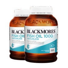 澳佳宝（Blackmores）深海鱼油 Omega3含DHA EPA易吸收rTG型400粒/瓶*2 中老年 进口438元 (券后省10,月销9000+)
