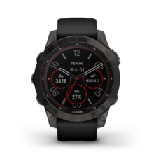 佳明（GARMIN）Fenix7太阳能蓝宝石碳黑旗舰版血氧跑步户外运动智能手表3999元 (月销2000+)