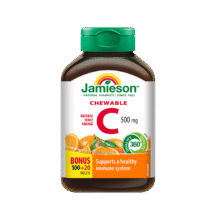 健美生（Jamieson）天然维生素C橙味咀嚼片 500mg/片 120片/瓶源自天然果蔬培育12.91元（需领券）