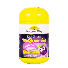 佳思敏Nature's Way儿童软糖钙补充dha鱼油铁锌复合维生素vc宝宝青少年营养品 【远离感冒】浆果味强疫软糖60粒 2岁+67元
