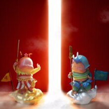 稀奇（XQ）《哼哈二将》桌面艺术摆件年货创意礼品新年礼物可爱门神 哼哈二将1380元