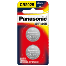 松下（Panasonic）CR2025进口纽扣电池电子3V用于汽车遥控器电子秤3D眼镜CR2025 二粒12.9元 (月销1w+)