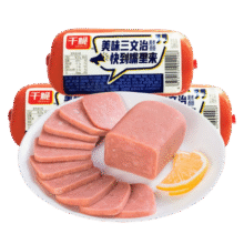 千脆（QIANCUI） 千脆三文治火腿肠220g/块 三文治220g*5块24.9元