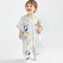 babycare 夏季速干透气短袖分腿睡袋婴幼儿童纱布薄款宝宝防踢被59元