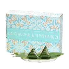 粮午齋 嘉兴粽子礼盒 端午节小清新礼盒 8粽蛋黄肉粽豆沙粽6口味33.22元（合16.61元/件）