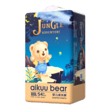 爱酷熊（AIKUUBEAR）全包臀弱酸奇遇拉拉裤XXXXL54片敏感肌适用学步裤超薄透气尿不湿34.4元