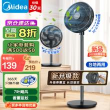 美的 电风扇家用7叶落地扇（台地两用升级款） 25年丨升级香薰驱蚊30AD91.15元