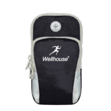 WELLHOUSE 臂包 手机包跑步包男女户外运动臂套骑行腕包黑色L19.9元