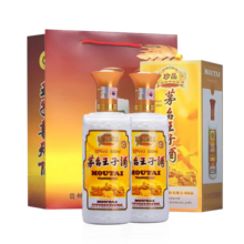 茅台（MOUTAI）茅台王子酒 珍品王子 酱香型白酒 53度 500ml 2瓶装 送礼袋809元 (券后省20,月销1000+)