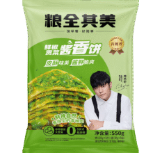 粮全其美 鲜椒贡菜酱香饼 500g/5片装7.9元（需试用、plus会员7.82）