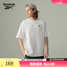 12日20点：Reebok锐步官方25春夏新款男女运动休闲时尚舒适针织圆领短袖T恤 25SRE403UGW1 本白色 XL149元