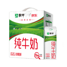 plus：蒙牛 纯牛奶全脂灭菌乳 康美笑脸包211mL×10包 礼盒装17.91元（合1.79元/件）
