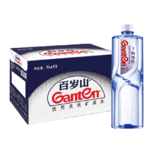 88VⅰP:百岁山天然矿泉水1L*15瓶/箱37.82元