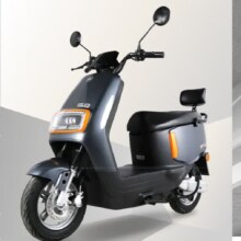 邦德富士达电动摩托车战牛72v20ah铅酸电池采销实测续航1200W电机前碟后鼓真空轮胎 橙影灰调1899元包邮