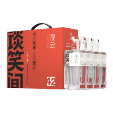 观云 红标谈笑间 浓香型白酒 42度 500ml*4瓶 箱装 口粮自饮 节日送礼255.42元（需plus会员）