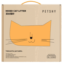 petshy百宠千爱 豆腐混合猫砂 超细膨润土无尘混合猫砂豆腐强效除臭 原味混合猫砂2.5kg*5包109元 (券后省10,月销1000+)