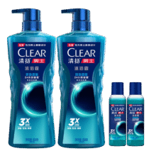 清扬（CLEAR）男士古龙香氛沐浴露深海探险海洋香600g*2+100g*240.2元