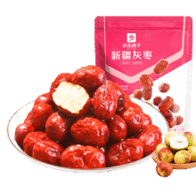 良品铺子 新疆灰枣350g*5件26.5元（合5.3元/件）