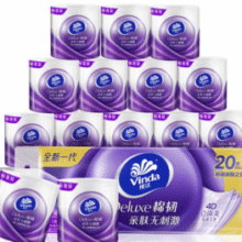 Vinda 维达 有芯卷纸 棉韧4层130克*20卷￥20.06 比上一次爆料上涨 ￥0.05