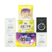 自由点益生菌系列卫生巾超薄 单月量 日夜组合装7包66片加安心裤姨妈巾22.12元（需领券，需凑单）