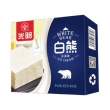 Plus会员:光明 白熊中砖 100g*4块*10件86.69元（合8.67元/件）