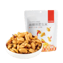 薛记炒货  麻辣味花生米 210g*2袋9.9元包邮