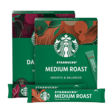 星巴克（Starbucks）精品速溶黑咖啡 0糖0脂美式阿拉比卡豆 双口味2盒共20条86.7元 (月销1w+)
