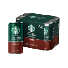 星巴克（Starbucks）星巴克咖啡饮料罐装即饮咖啡 便携开瓶提神醒脑端午节送礼盒装 黑醇摩卡 228ml*647.9元