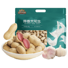 三只松鼠 蒜香味花生 500g*1袋7.89元包邮