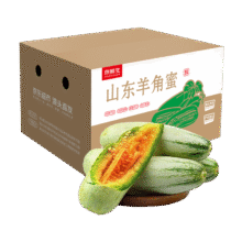京鲜生 山东头茬羊角蜜甜瓜 单果250g起 净重4.5斤 源头直发生鲜水果17.7元