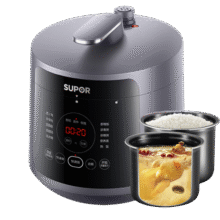 苏泊尔（SUPOR）【国家补贴】深汤系列电压力锅5L家用全自动智能触控配蒸笼SY-50YC8011双胆电饭煲高压锅4-6人278.1元 (券后省0.9,月销1w+)