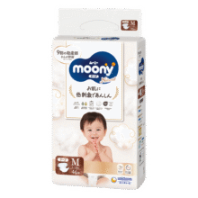 尤妮佳（MOONY）皇家系列婴儿纸尿裤中号尿不湿亲肤透气男女通用 M46片(6-11kg)94元 (月销2000+)
