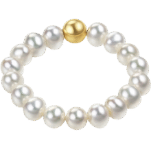 六福珠宝 mipearl18K金淡水珍珠戒指 F87KRTB002Y 总重约1.06克-16粒200元