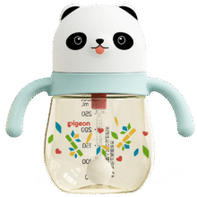 贝亲（Pigeon）熊猫儿童防呛防漏喝水喝奶吸管杯奶瓶 300mL 12月52.61元