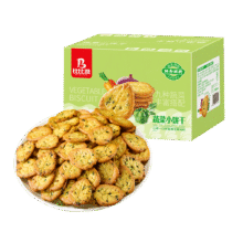 比比赞（BIBIZAN）网红蔬菜薄脆小饼800g整箱办公室休闲零食品早餐代餐饱腹糕点饼干合每件11.84元