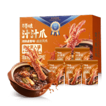 限地区、PLUS会员：百草味 虎皮凤爪 浓鲜卤香味450g＊2件24.74元包邮（合12.37元/件）