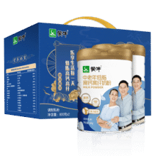 蒙牛中老年高钙高纤低脂成人奶粉800g*2罐礼盒装 送礼送父母113.8元 (月销1w+)